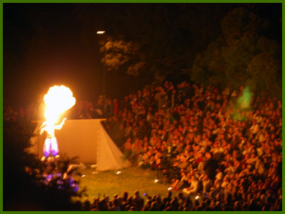 Eldshow medeltidsveckan 2008